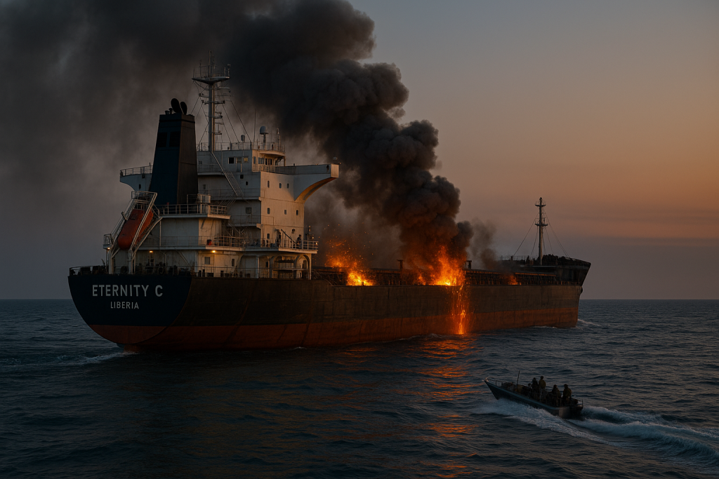 Kızıldeniz’de Eternity C Yük Gemisine Husilerden Saldırı: Can Kaybı 4’e Yükseldi