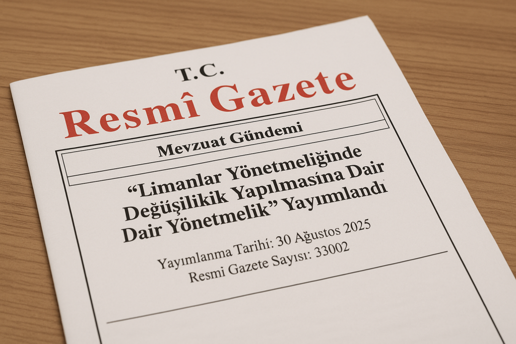 Limanlar Yönetmeliğinde Değişiklik Yapılmasına Dair Yönetmelik” Yayımlandı