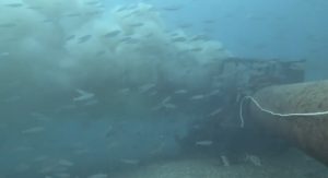 Çanakkale Kepez Açıklarında Dalgıç Atık Su Akıntısını Görüntüledi