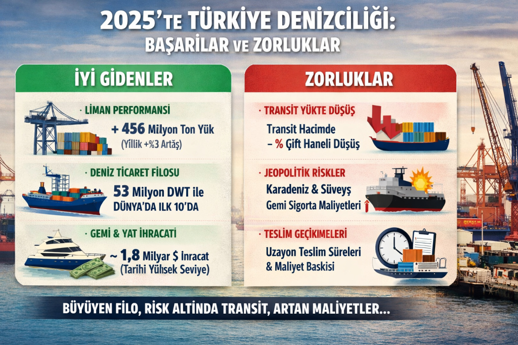 2025’TE TÜRKİYE DENİZCİLİĞİ: BÜYÜMENİN SINIRLARI, FIRSATLAR VE KIRILGAN ALANLAR-DENİZ GÜNDEM ANALİZ