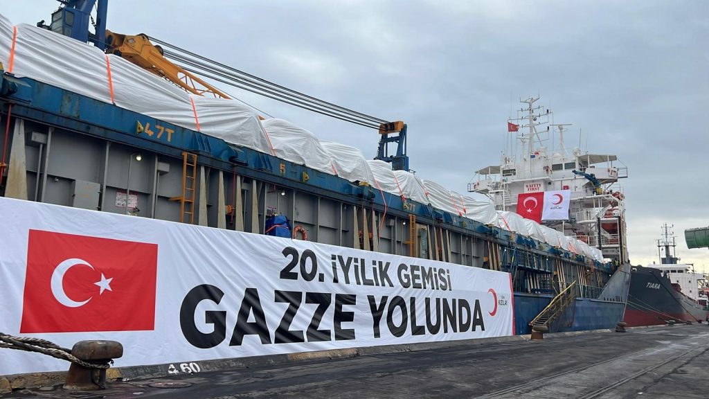 Türk Kızılay, Gazze’ye 1.400 Ton İnsani Yardım Taşıyan 20. İyilik Gemisini Uğurladı