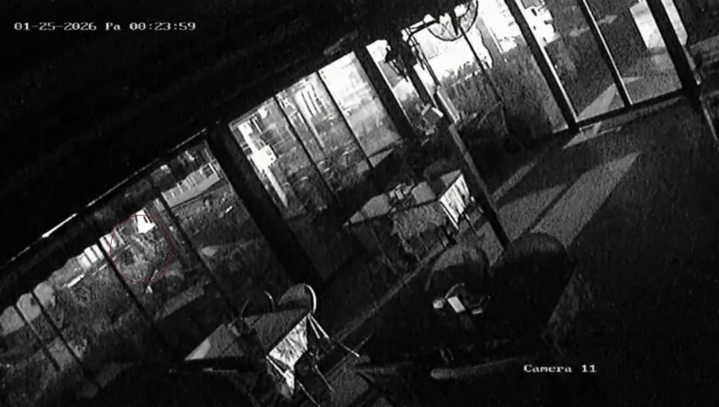 Beşiktaş Sahili’nde kayıp üniversite öğrencisi Deniz İbişler’in denize atladığı anlara ait güvenlik kamerası görüntüsü