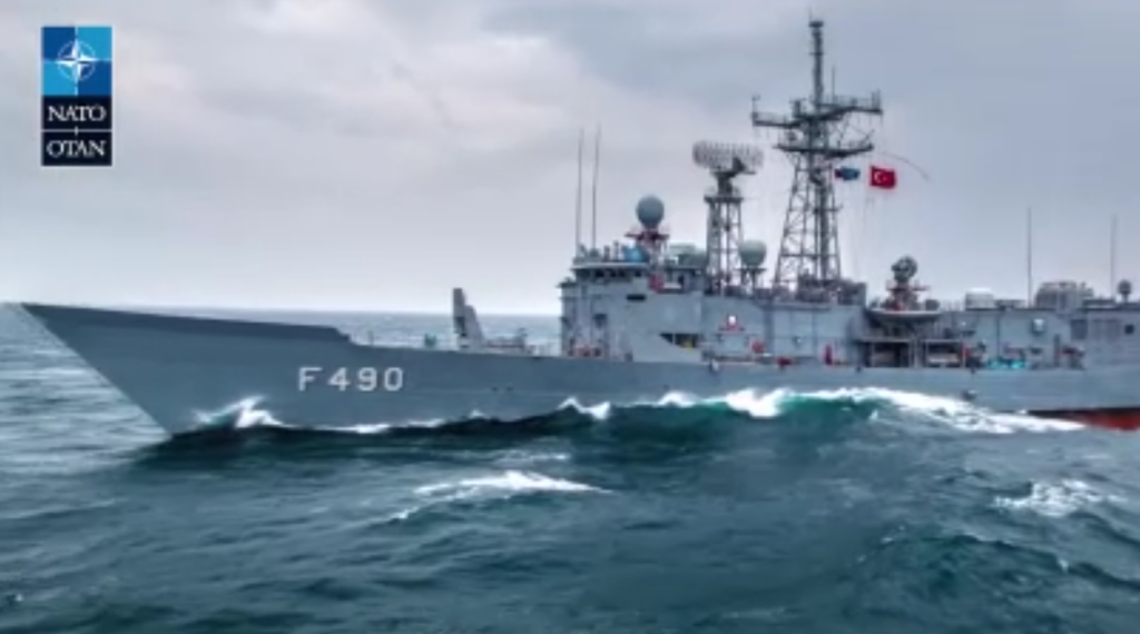 NATO Görüntüleri Paylaştı, ‘TCG Gaziantep’ Akdeniz’de Liderliği Üstlendi