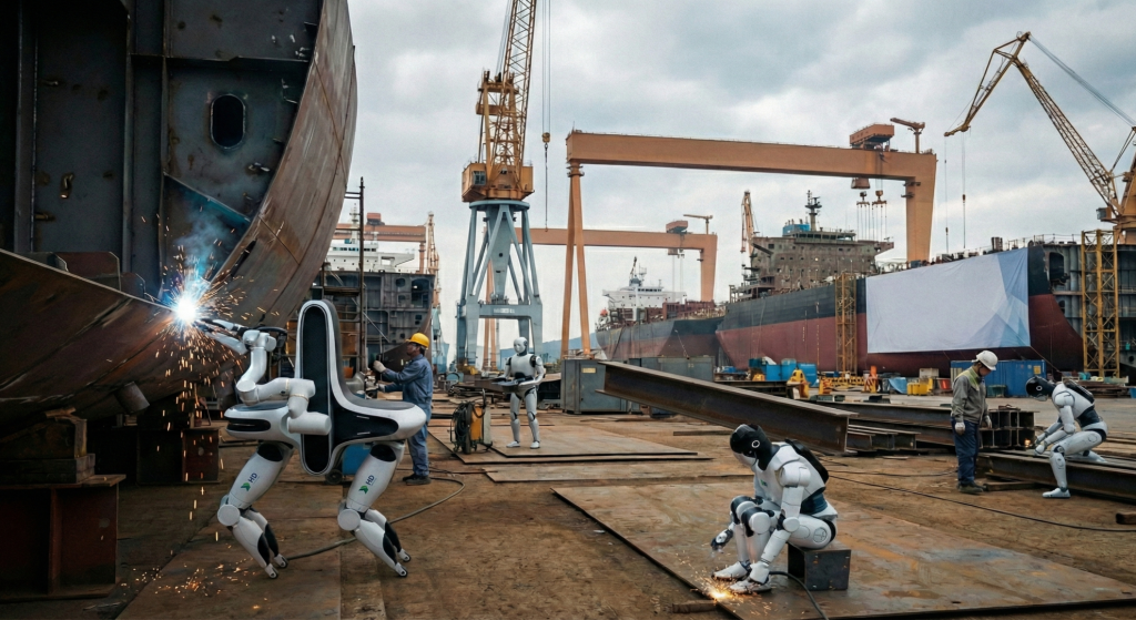 HD Hyundai Samho Duyurdu, Tersanelerde ‘İnsansı Robot’ Dönemi Başlıyor