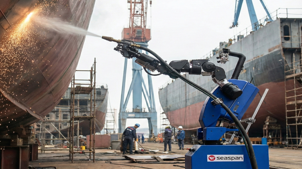 Tersane Robotları temsilen yaratılmış yapay zeka görseli