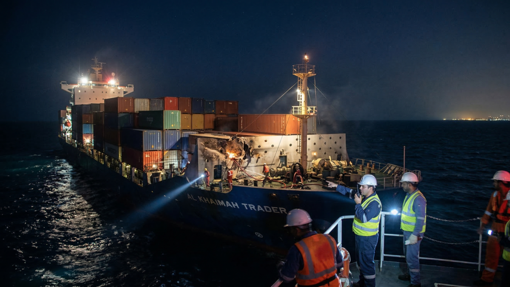 Hürmüz Boğazı'nda Sular Durulmuyor: Bir Konteyner Gemisi Daha Vuruldu