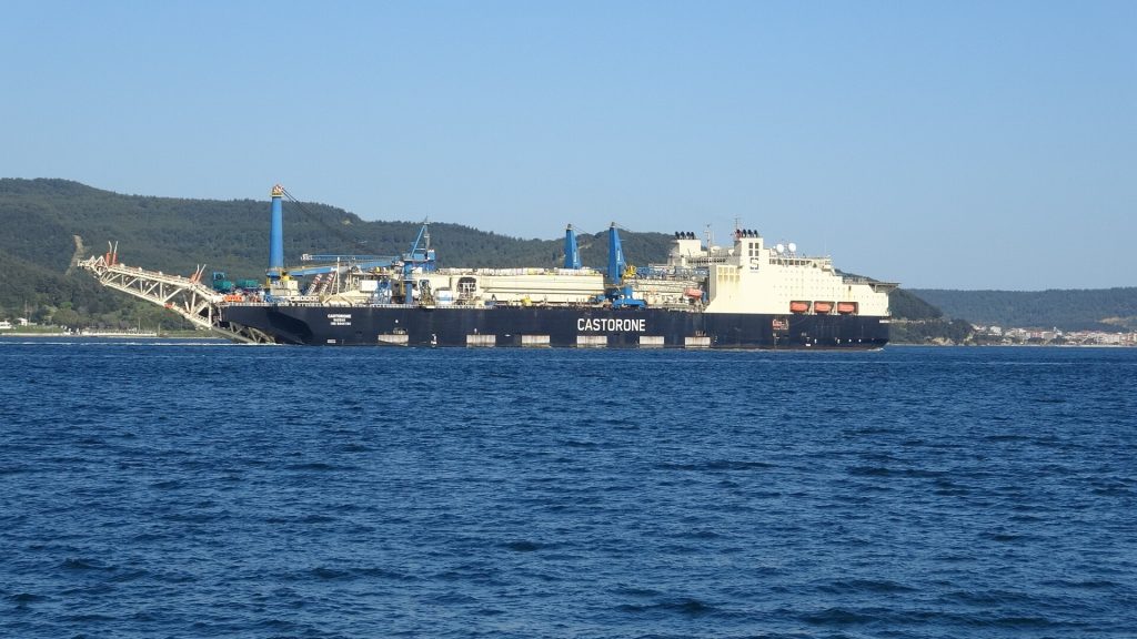 325 Metrelik Castorone Gemisi Çanakkale Boğazı’ndan Geçiş Yaptı