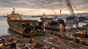 Aliağa Gemi Söküm Sahasında İş Kazası, 65 Yaşındaki İşçi Yaşamını Yitirdi